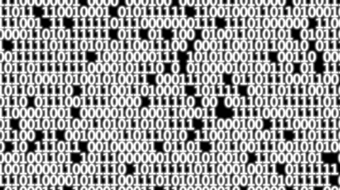 Frame full of binary code. Stock Footage 32725547