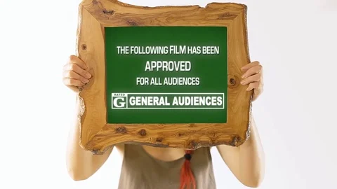 Frame girl Film leader approved G Stock Footage