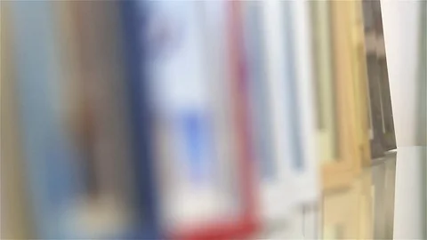 Frame on a glass shelf Video stock 80924314