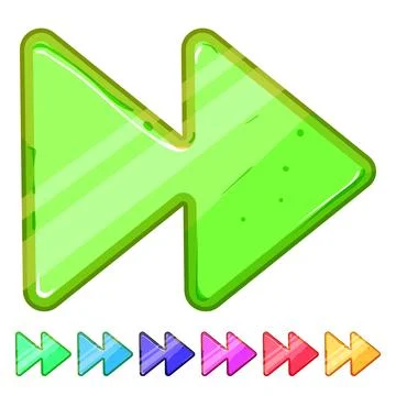 Frame gold game button cartoon vector graphic Stock Illustration