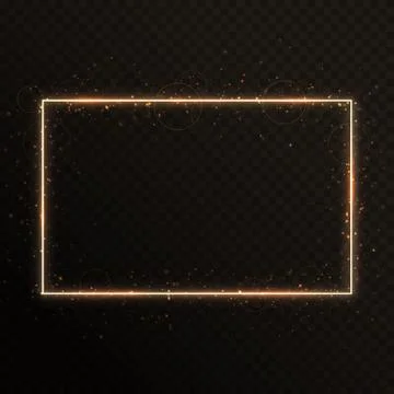 Frame with gold particles 스톡 일러스트