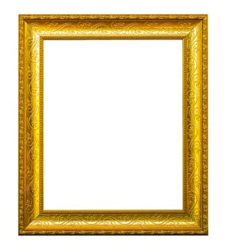 Frame gold patterned Stock Photos