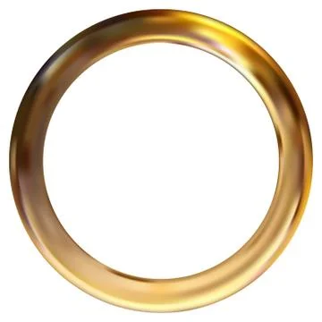 Frame gold ring Stock-Illustration