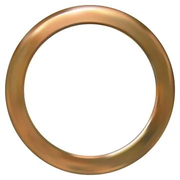 Frame gold ring Illustrazione stock