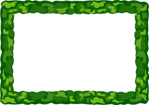 Frame of greenery Stock Illustration