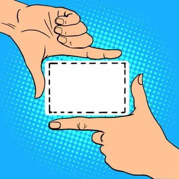 Frame hand gesture Stock Illustration