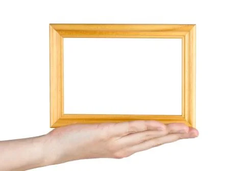 Frame in hand Stock Photos