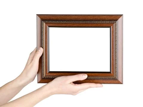 Frame in hand Stock Photos