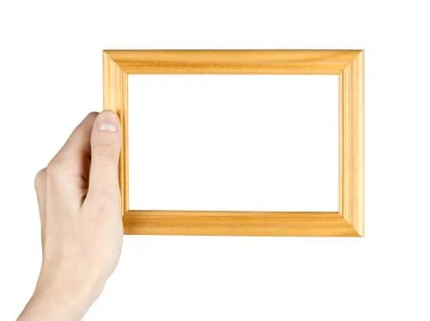 Frame in hand Foto stock