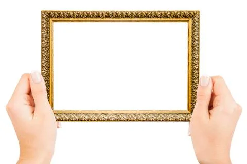 Frame in hands Stock Photos