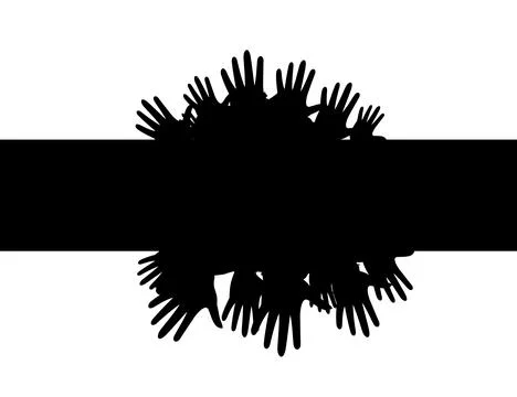 Frame of hands Stock Photos