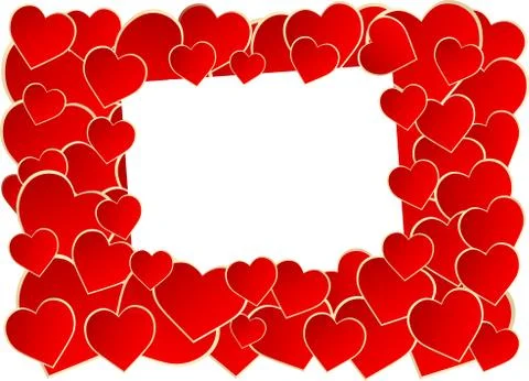 Frame of heart Stock Illustration