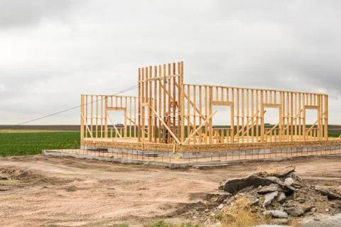 Frame for a house Stock Photos