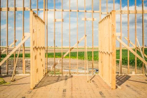 Frame for a house Stock Photos