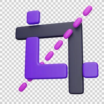 Frame icon 3D icon Stock Illustration