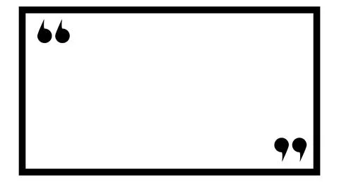 Frame icon with double quotation marks. Vector. Illustrazione stock