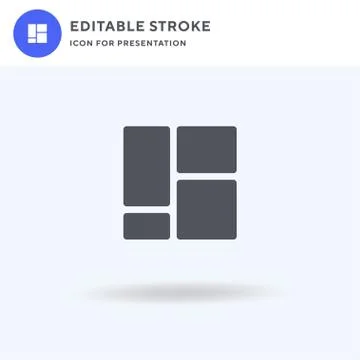 Frame icon vector, filled flat sign, solid pictogram isolated on white, logo  イラスト素材