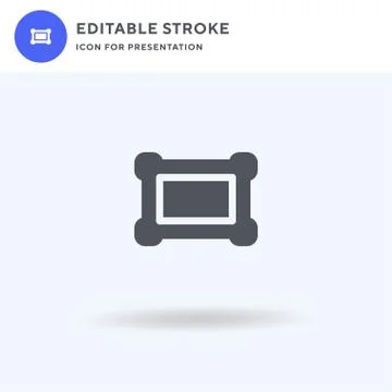 Frame icon vector, filled flat sign, solid pictogram isolated on white, logo  Stock Illustration