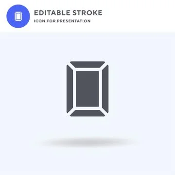 Frame icon vector, filled flat sign, solid pictogram isolated on white, logo  イラスト素材