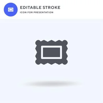 Frame icon vector, filled flat sign, solid pictogram isolated on white, logo  Stock Illustration