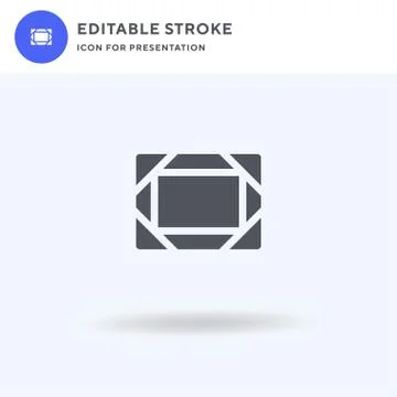 Frame icon vector, filled flat sign, solid pictogram isolated on white, logo イラスト素材