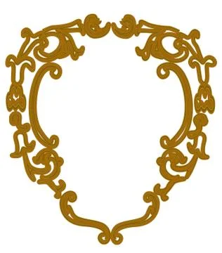 Frame for the image. Stock Illustration