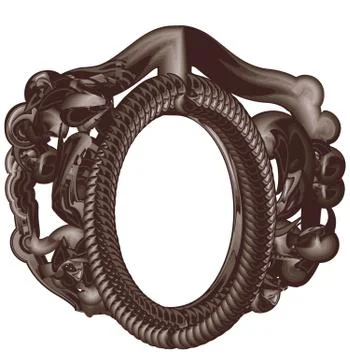 Frame for the image. Stock Illustration