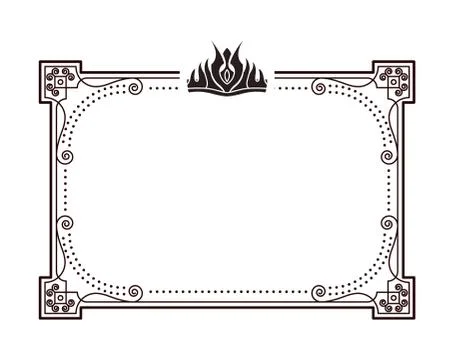 Frame for Important Documents and Certificates Stock Illustration