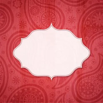Frame in the Indian style Stock Illustration