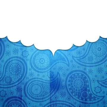 Frame in the Indian style Stock Illustration