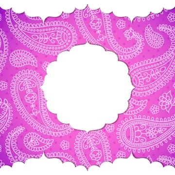 Frame in the Indian style Stock Illustration