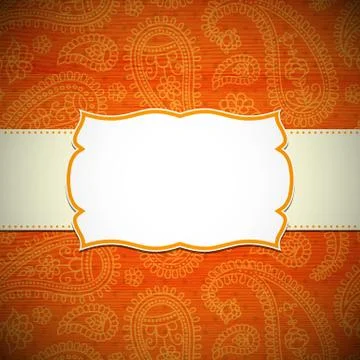 Frame in the Indian style Stock-Illustration