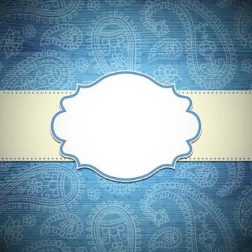Frame in the Indian style Stock Illustration