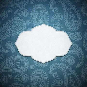 Frame in the Indian style Stock Illustration