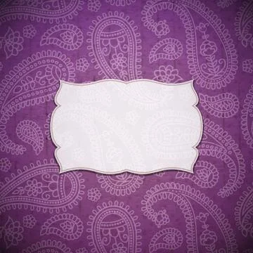 Frame in the Indian style Stock Illustration