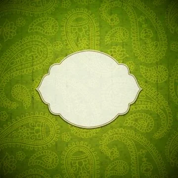 Frame in the Indian style Stock Illustration