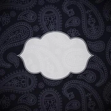 Frame in the Indian style Stock Illustration
