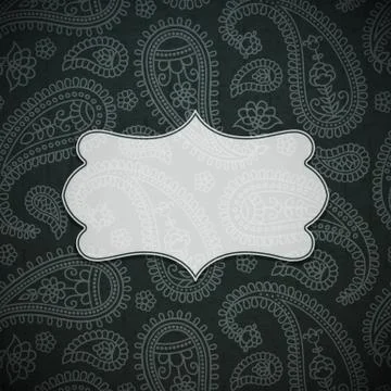 Frame in the Indian style Stock Illustration