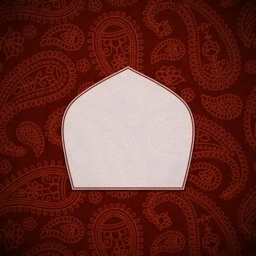 Frame in the Indian style Stock Illustration