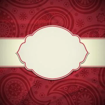 Frame in the Indian style Stock Illustration