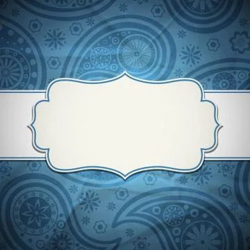 Frame in the Indian style Stock Illustration