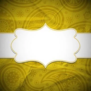 Frame in the Indian style Stock Illustration