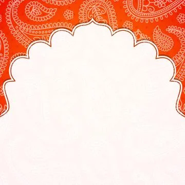 Frame in the Indian style Stock Illustration