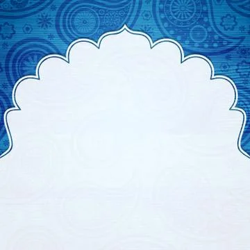 Frame in the Indian style Stock Illustration