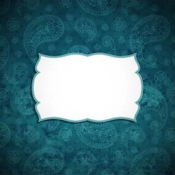 Frame in the Indian style Stock Illustration