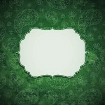 Frame in the Indian style Stock Illustration