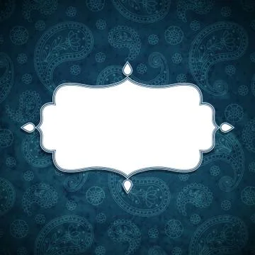 Frame in the Indian style Stock Illustration