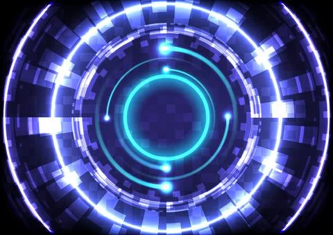 Frame infographic. Element of computer data. Abstract hologram hi-tech backgr Stockillustratie