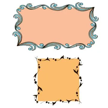 Frame for inscriptions Stock Illustration