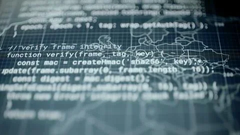 Frame integrity code across luminous global map Stockfoto's